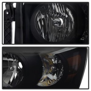 Dodge Ram 1500 Headlights - Front - SPYDER - xTune Amber Crystal, Black Smoked - Black Smoked - `06-`08
