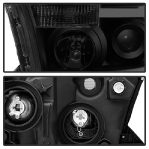 Toyota Tundra Headlights - Front - SPYDER - xTune LED Light Bar Projector - Black Smoked - `07-`13