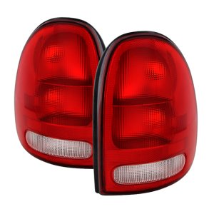 Plymouth Grand Voyager Tail Lights - Rear - SPYDER - xTune OEM - Red/Clear - `96-`00 Plymouth Grand Voyager Tail Lights - Rear - SPYDER - xTune OEM - Red/Clear - `96-`00