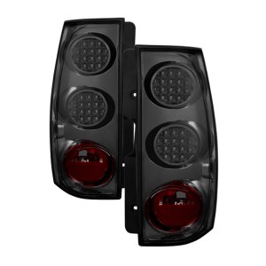 GMC Yukon Tail Lights - Rear - SPYDER - XTune LED, Black Housing - Smoked - `07-`14