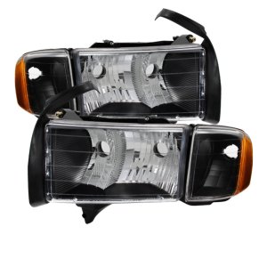 Dodge Ram Sport Headlights - SPYDER - xTune - Black - `99-`02