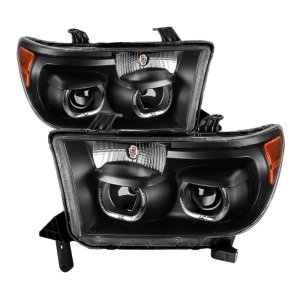 Toyota Tundra Headlights - Front - SPYDER - xTune Projector LED Halo (Eliminates AFS) - Black - `07-`13 Toyota Tundra Headlights - Front - SPYDER - xTune Projector LED Halo (Eliminates AFS) - Black - `07-`13