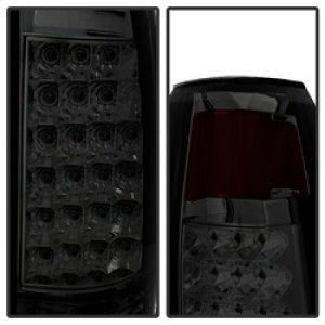 GMC Yukon Tail Lights - Rear - SPYDER - xTune LED with 3rd LED Brake Light, Smoked - Smoked - `99-`00