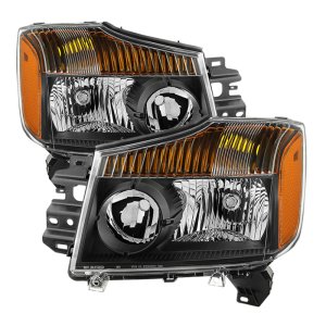 Nissan Titan Headlights - SPYDER - xTune - Black - `04-`15 Nissan Titan Headlights - SPYDER - xTune - Black - `04-`15