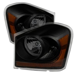 Dodge Durango Headlights - Front - SPYDER - xTune OEM - Black Smoked - `04-`05