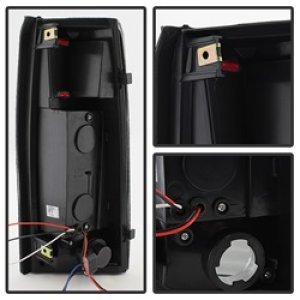GMC Yukon Tail Lights - Rear - SPYDER - xTune LED - Black Smoked - `99-`00