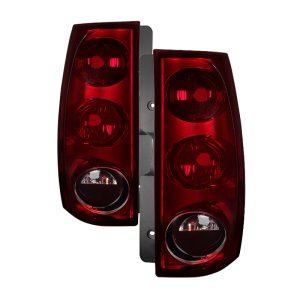 GMC Yukon XL Tail Lights - Rear - SPYDER - xTune OEM Style - Red Smoked - `07-`12