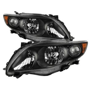 Toyota Corolla Headlights - SPYDER - xTune OEM Style - Black - `09-`10 Toyota Corolla Headlights - SPYDER - xTune OEM Style - Black - `09-`10