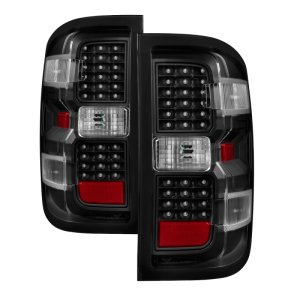 Chevrolet Silverado 1500 Tail Lights - SPYDER - xTune LED - Black - `14-`16