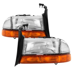 Dodge Dakota Headlights - SPYDER - xTune - Chrome - `97-`04