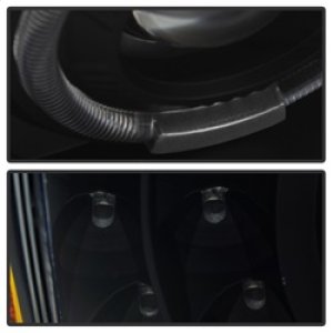 Chevrolet Silverado Headlights - SPYDER - Projector 4pcs - LED Halo - Black - `03-`06