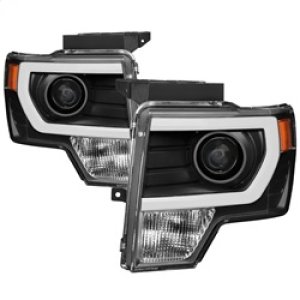 Ford F150 Headlights - SPYDER - xTune Light Bar DRL - Black - `09-`14