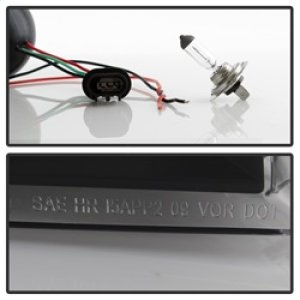 Ford F150 Headlights - SPYDER - xTune Light Bar DRL - Black - `09-`14