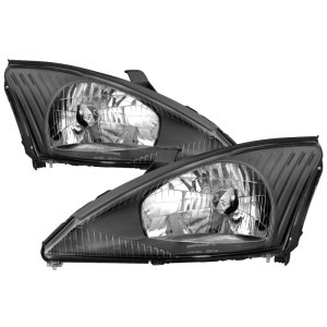Ford Focus Headlights - SPYDER - OEM Style - Black - `00-`04