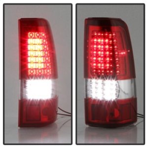Chevrolet Silverado Tail Lights - SPYDER - XTune LED - Red Clear - `03-`06