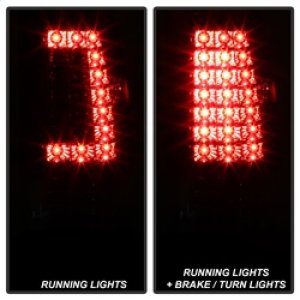 Chevrolet Silverado Tail Lights - SPYDER - XTune LED - Red Clear - `03-`06