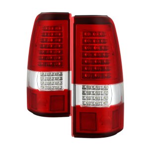 Chevrolet Silverado Tail Lights - SPYDER - XTune LED - Red Clear - `03-`06