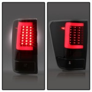 Nissan Titan Tail Lights - SPYDER - Light Bar LED - Black - `04-`15