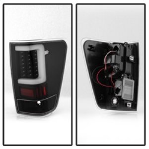 Nissan Titan Tail Lights - SPYDER - Light Bar LED - Black - `04-`15