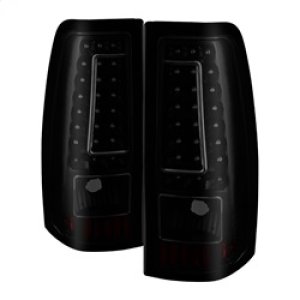 Chevrolet Silverado 1500 Tail Lights - SPYDER - C-Shape LED - Black Smoke - `03-`06