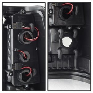 Chevrolet Silverado 1500 Tail Lights - SPYDER - C-Shape LED - Black Smoke - `03-`06