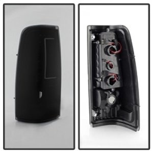Chevrolet Silverado 1500 Tail Lights - SPYDER - C-Shape LED - Black Smoke - `03-`06