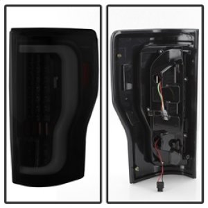 Ford F-250 Super Duty Tail Lights - SPYDER - xTune LED - Black Smoke - `17-`18