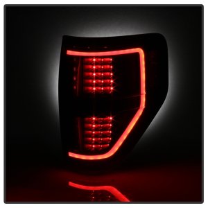 Ford F-150 Tail Lights - SPYDER - xTune Light Bar LED - Black - `09-`14