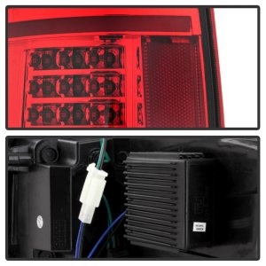 Ford F-150 Tail Lights - SPYDER - Light Bar LED - Red Clear - `09-`14