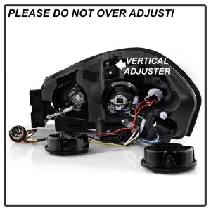 Chevrolet Impala Headlights - SPYDER - LED Light Bar - Black Smoke - `06-`13