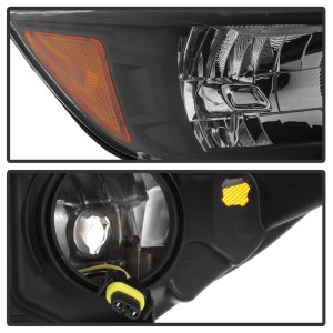 Ford Escape Headlights - SPYDER - OEM Style - Black - `13-`16