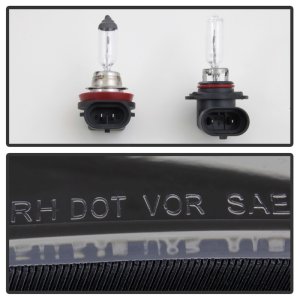 Ford Escape Headlights - SPYDER - OEM Style - Black - `13-`16