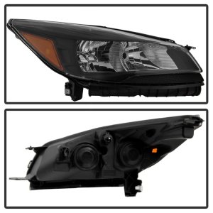 Ford Escape Headlights - SPYDER - OEM Style - Black - `13-`16