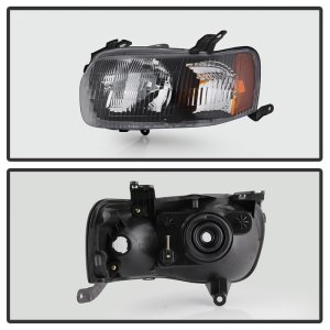 Ford Escape Headlights - SPYDER - OEM Style - Black - `01-`04