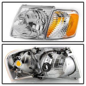 Ford Explorer Sport Headlights - SPYDER - xTune OEM Style - Chrome - `01-`03