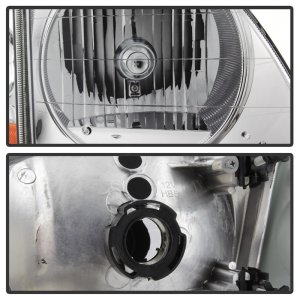 Ford F-150 Headlights - SPYDER - OEM Style Headlights w/Corner - Chrome - `97-`03