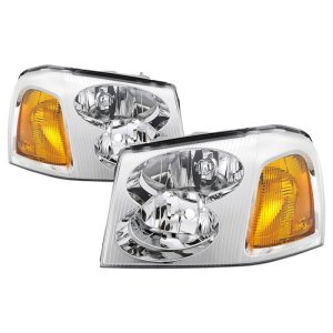 GMC Envoy Headlights - SPYDER - OEM Style - Chrome - `02-`09