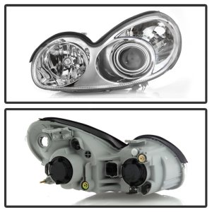 Hyundai Sonata Headlights - SPYDER - OEM Style - Chrome - `02-`05