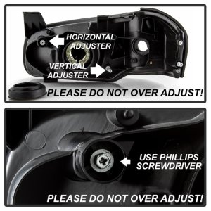 Nissan Maxima Headlights - SPYDER - OEM Style - Black - `00-`01