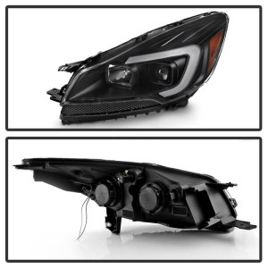 Ford Escape Headlights - SPYDER - xTune LED Light Bar Halogen Projector - Black - `13-`16