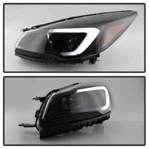 Ford Escape Headlights - SPYDER - xTune LED Light Bar Halogen Projector - Black - `13-`16