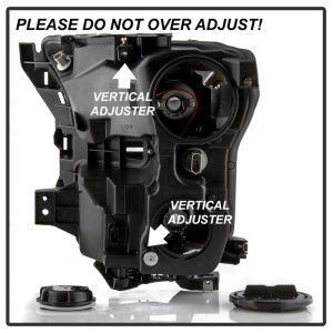 Ford F-150 Headlights - SPYDER - DRL LED Light Bar Projector - Black Smoke - `15-`17