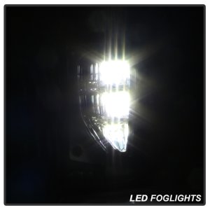 Chevrolet Silverado 1500 Fog Lights - SPYDER - OEM Style Full LED w/Switch - Clear - `16-`18