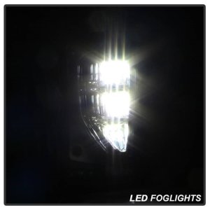 Chevrolet Silverado 1500 Fog Lights - SPYDER - OEM Style Full LED w/Switch - Clear - `16-`18