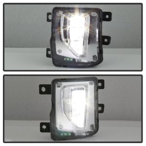 Chevrolet Silverado 1500 Fog Lights - SPYDER - OEM Style Full LED w/Switch - Clear - `16-`18