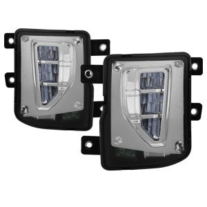 Chevrolet Silverado 1500 Fog Lights - SPYDER - OEM Style Full LED w/Switch - Clear - `16-`18