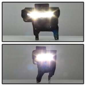 GMC Sierra 1500 Fog Lights - SPYDER - Full LED w/Switch - Clear - `16-`18