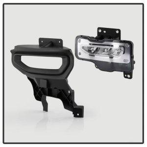 GMC Sierra 1500 Fog Lights - SPYDER - Full LED w/Switch - Clear - `16-`18