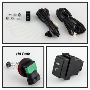 Nissan Titan Fog Lights - SPYDER - OEM Style w/Switch - Clear - `16-`18