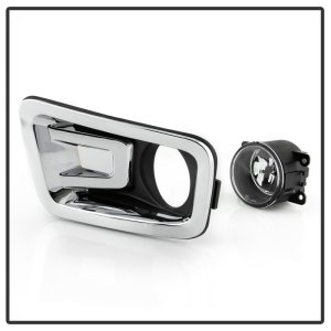 Nissan Titan Fog Lights - SPYDER - OEM Style w/Switch - Clear - `16-`18